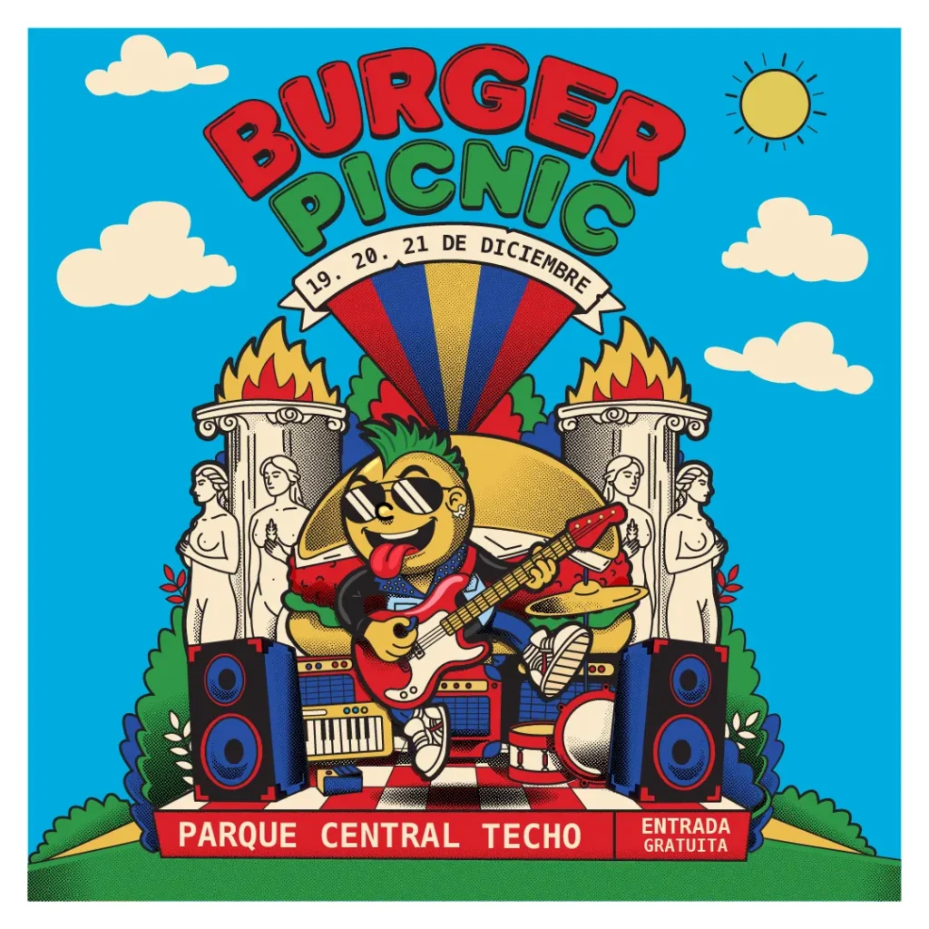 Burger Picnic Parque Central Techo 2025